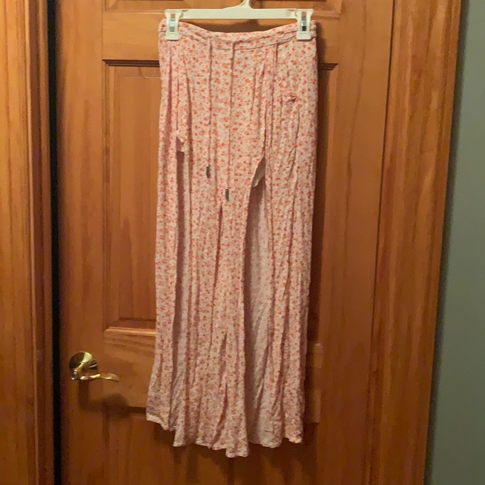 Skylar + Madison Flare Pants with open legs and built in shorts